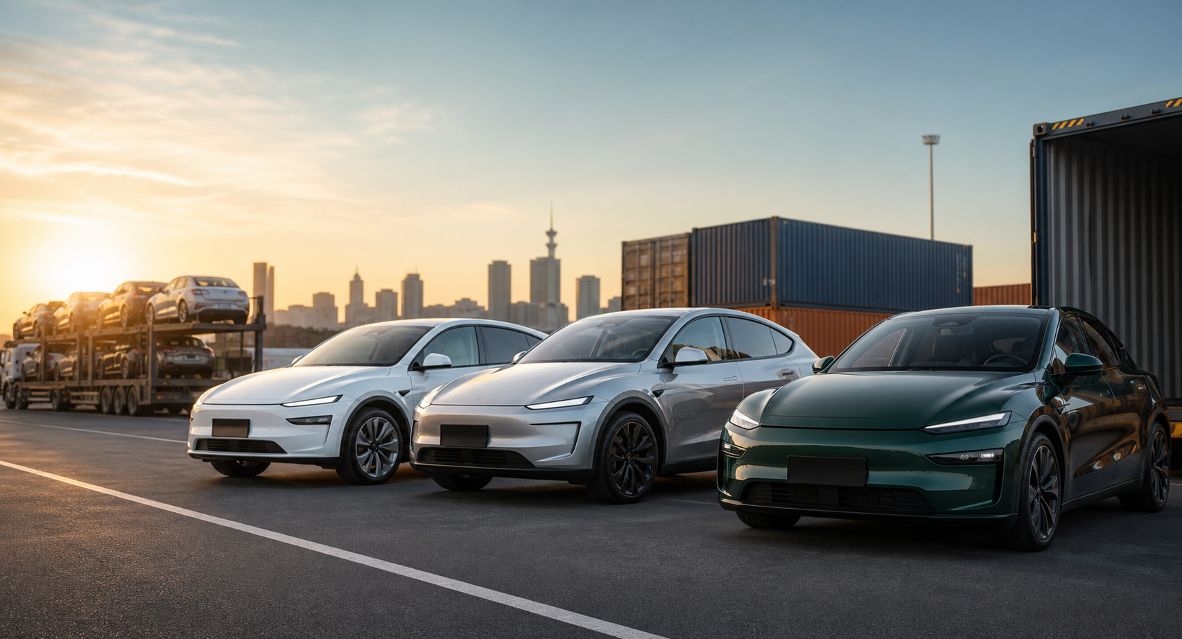 China export cars ready for shipment